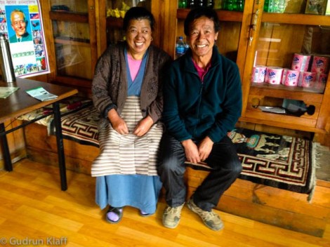 My landlords in Junbesi - Ang Domi and Ang Puti (Ang being a honorific)