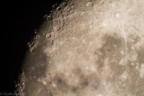 The Moon through a telescope, San Pedro