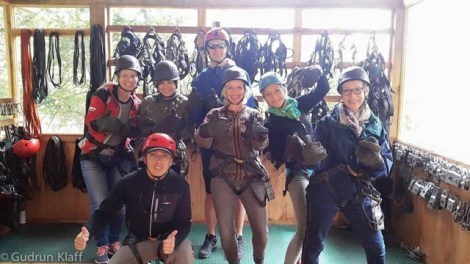 Die Reisegruppe - vor dem Ziplining